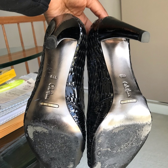 Colehaan tiana Air OT pump black patent with weave - Picture 5 of 6